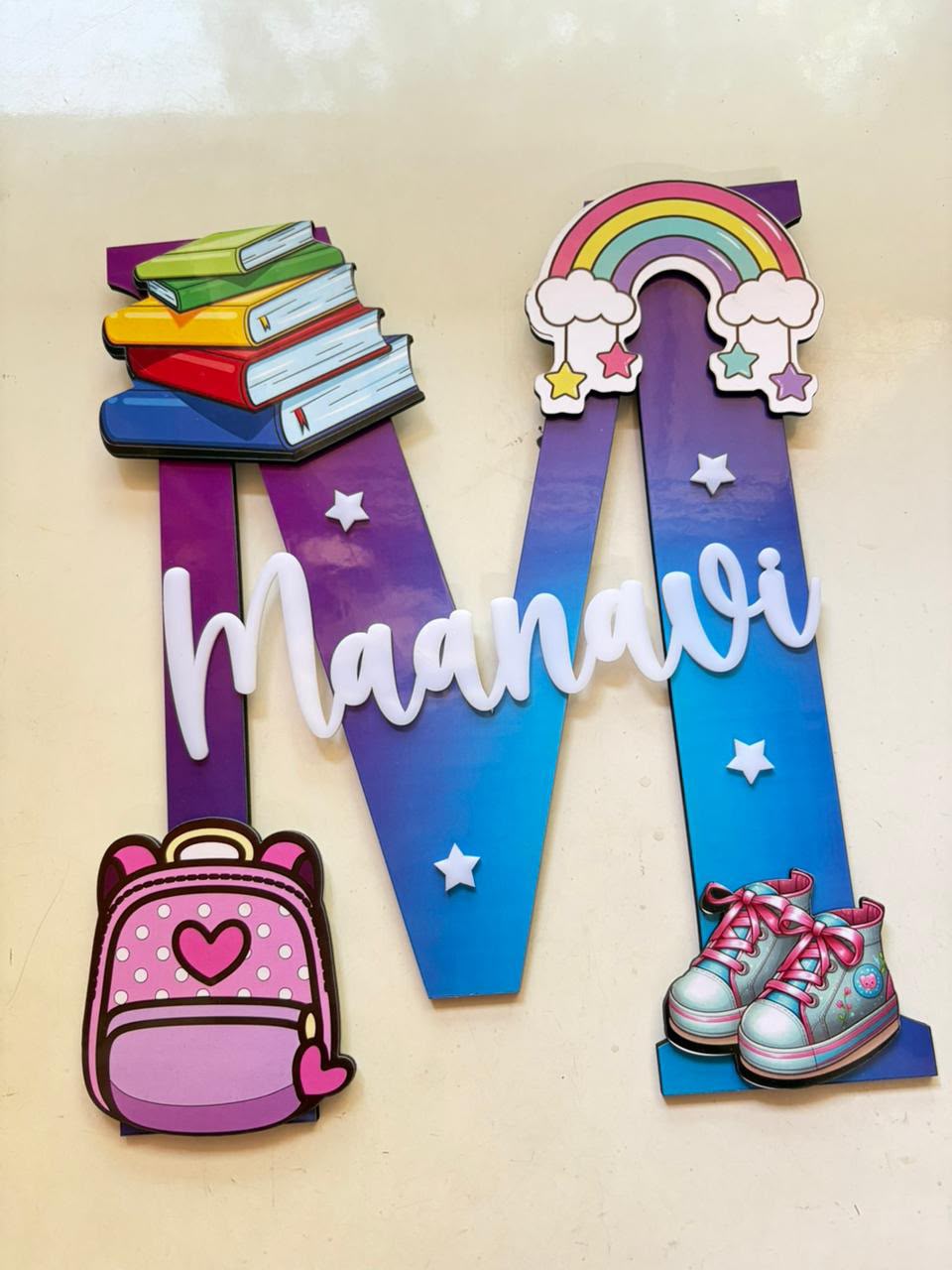 Personalised Alphabet Name Plate for Kids - Image 8