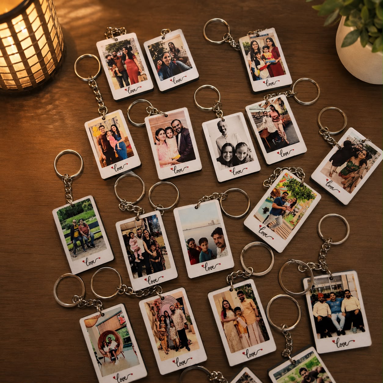 Personalized Polaroid Photo Keychain (Set of 3) - Image 4
