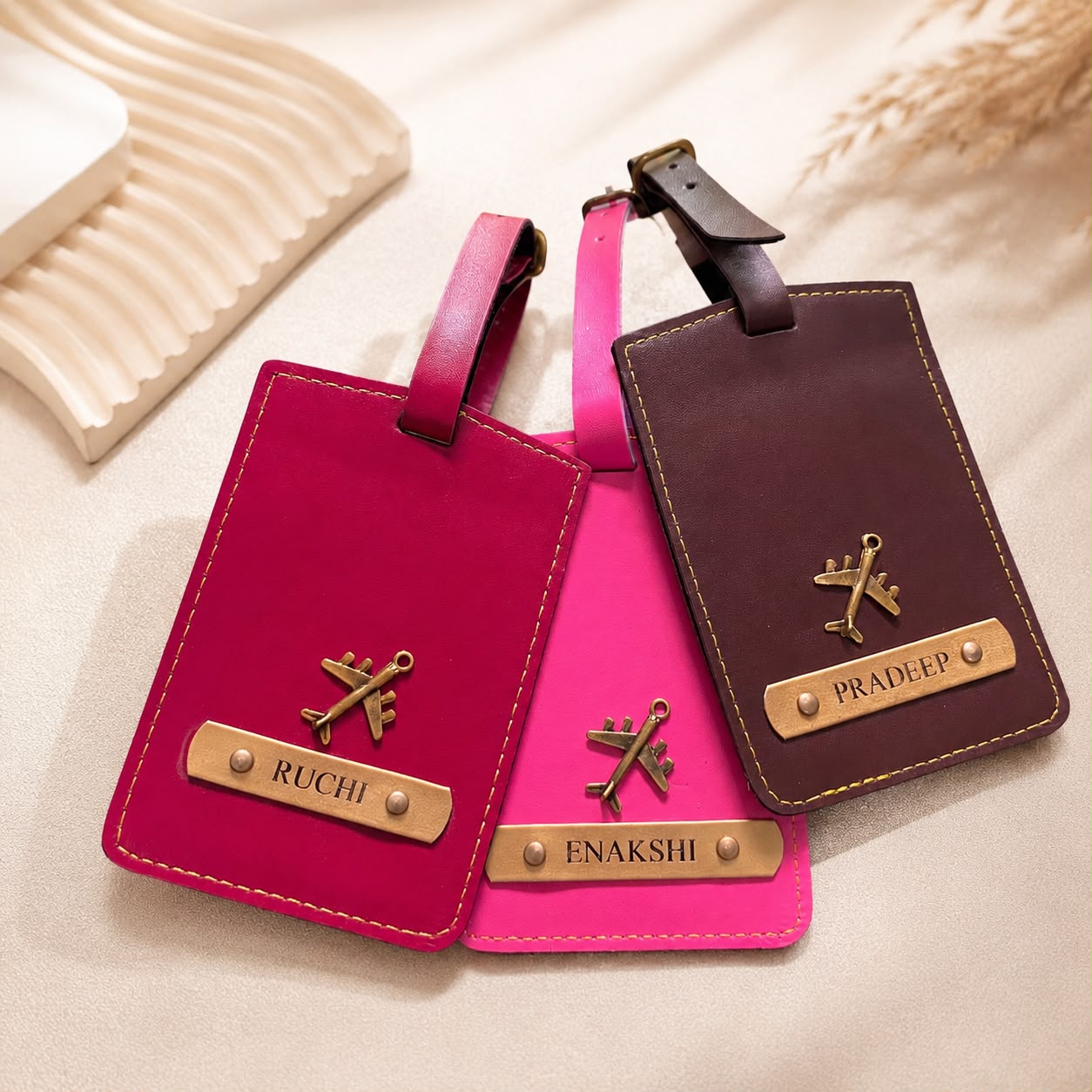 Personalised Leather Luggage Tag - Image 2