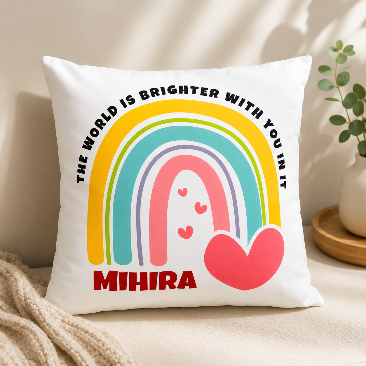 Personalized Name Cushion Pillows for Kids