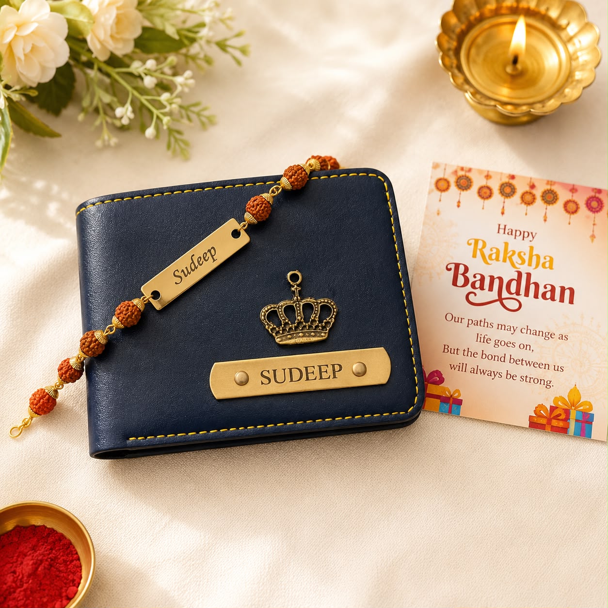 Personalised Wallet & Rakhi Combo - Image 2