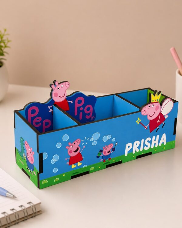 Customised Theme Wooden Pen Stand with Name