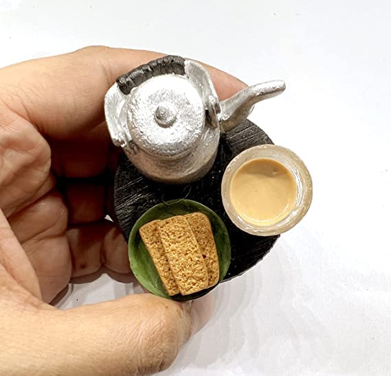 Chai Kettle Miniature Food 3D Fridge Magnet - Image 2
