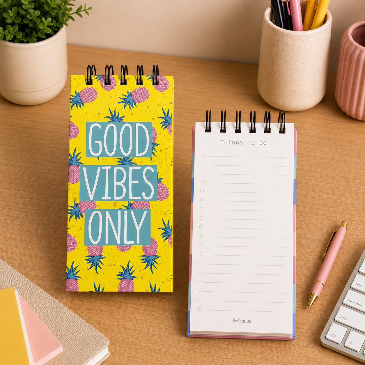 Good Vibes - Daily To-Do List Notepad