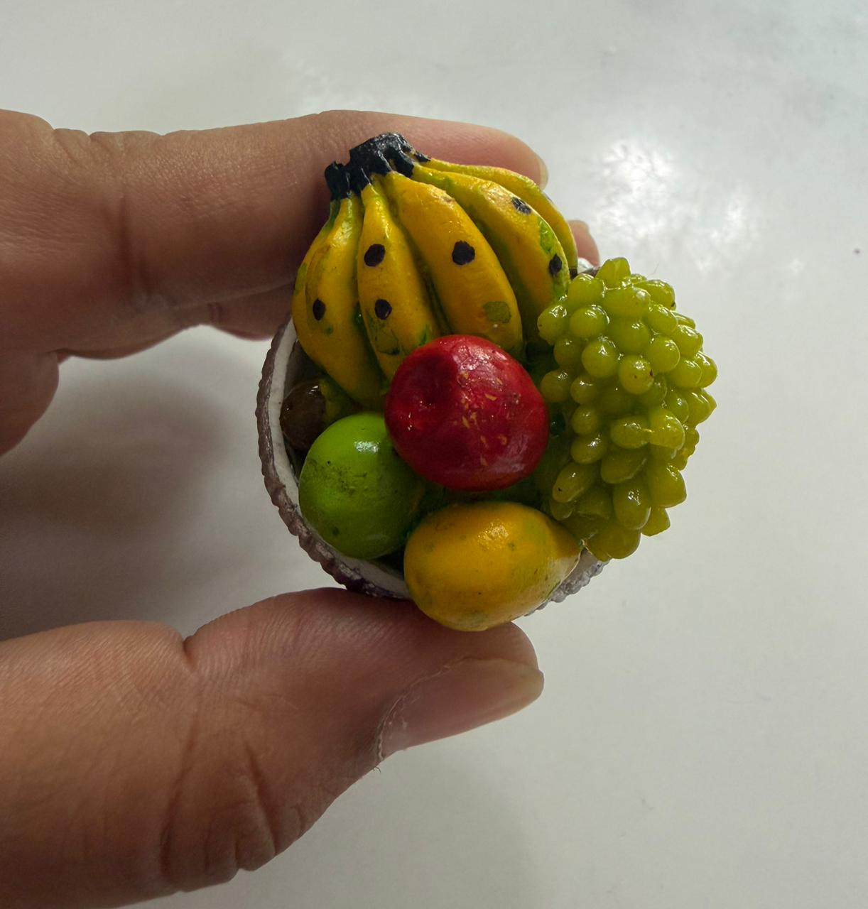 Fruits Basket Miniature Food 3D Fridge Magnet - Image 2