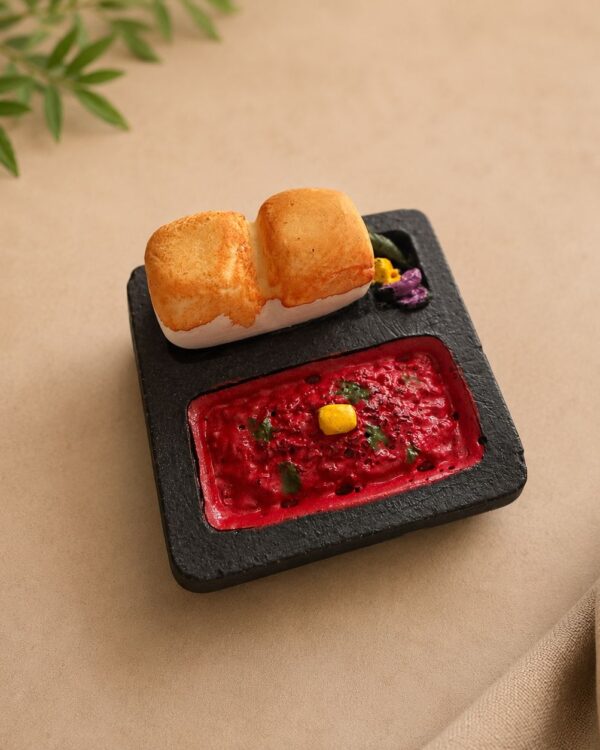 Pav Bhaji Miniature Food 3D Fridge Magnet