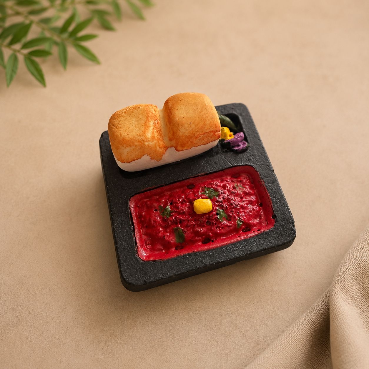 Pav Bhaji Miniature Food 3D Fridge Magnet