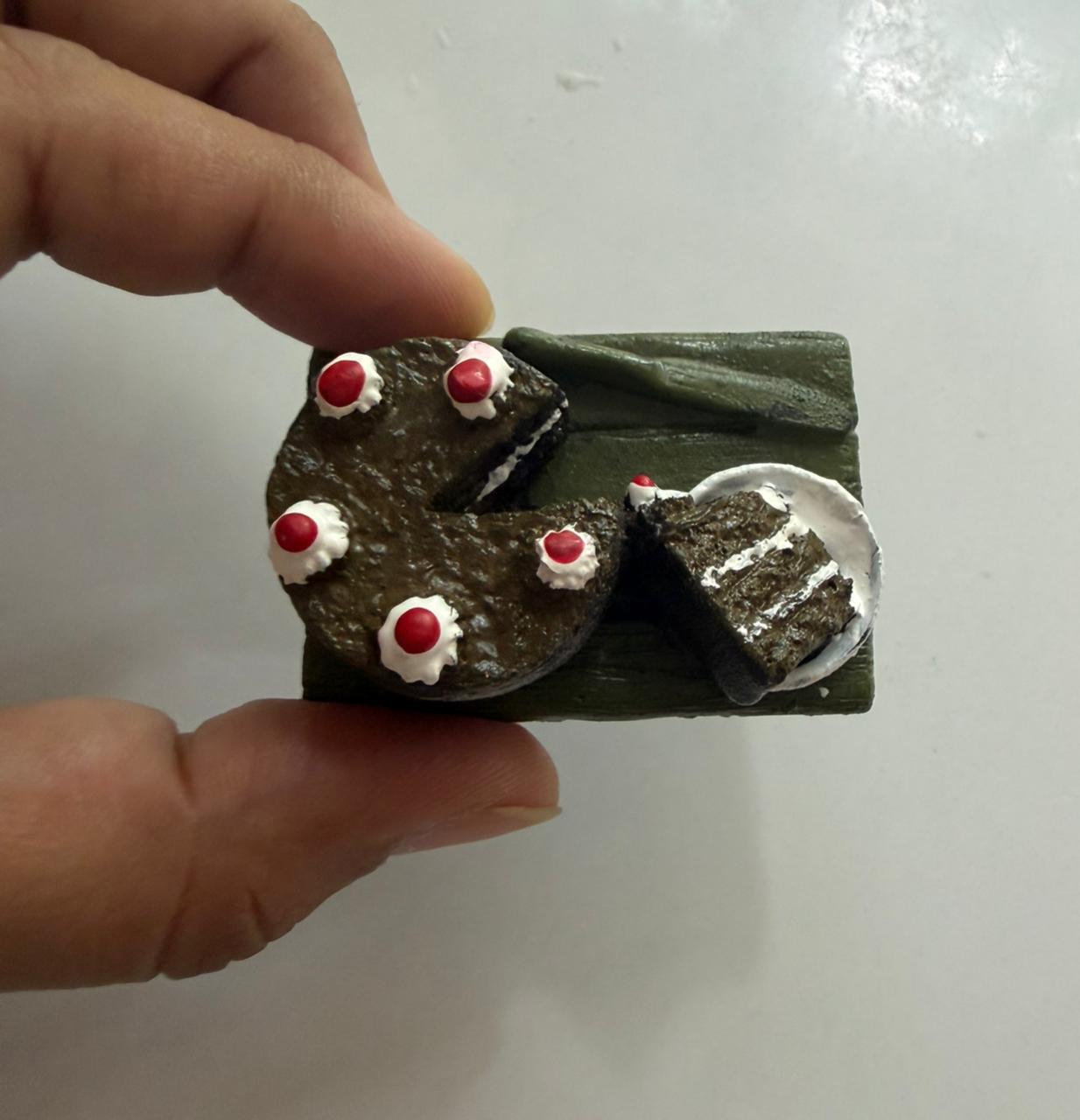 Cake Miniature Food 3D Fridge Magnet - Image 2