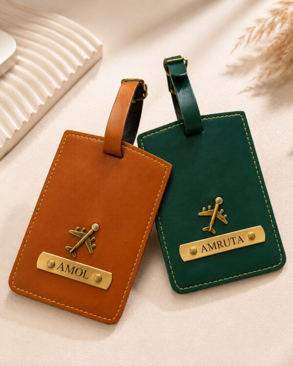 Personalised Leather Luggage Tag
