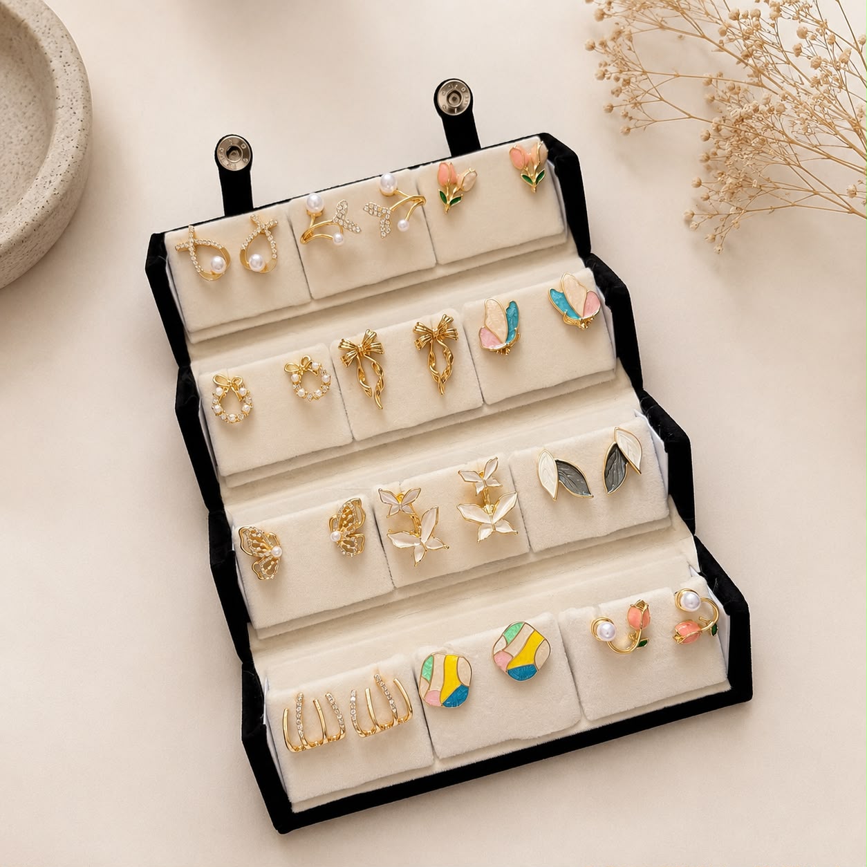 Personalised Earrings Gift Set with Name Engraved Jewellery Box - Image 2