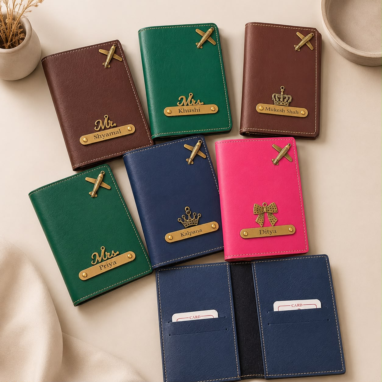 Personalised Leather Passport Cover - Image 2