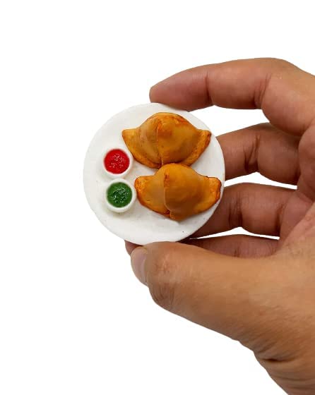Samosa Miniature Food 3D Fridge Magnet - Image 2
