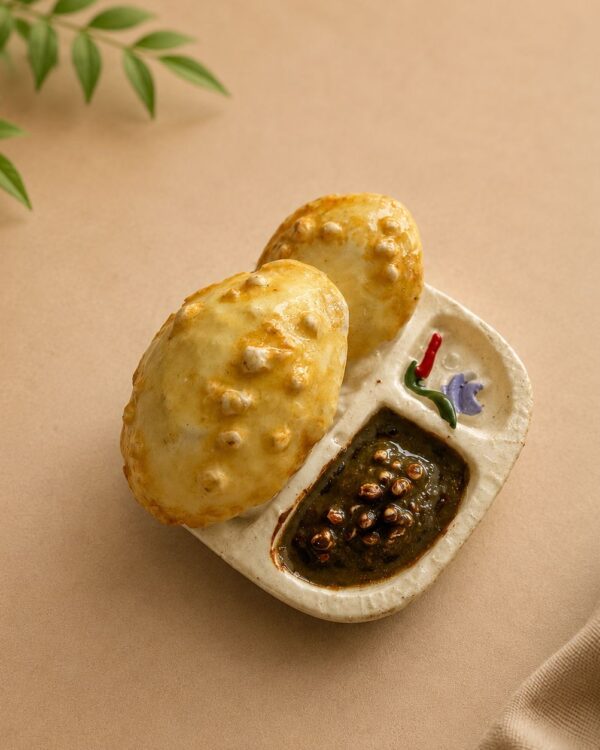 Chole Bhature Miniature Food 3D Fridge Magnet
