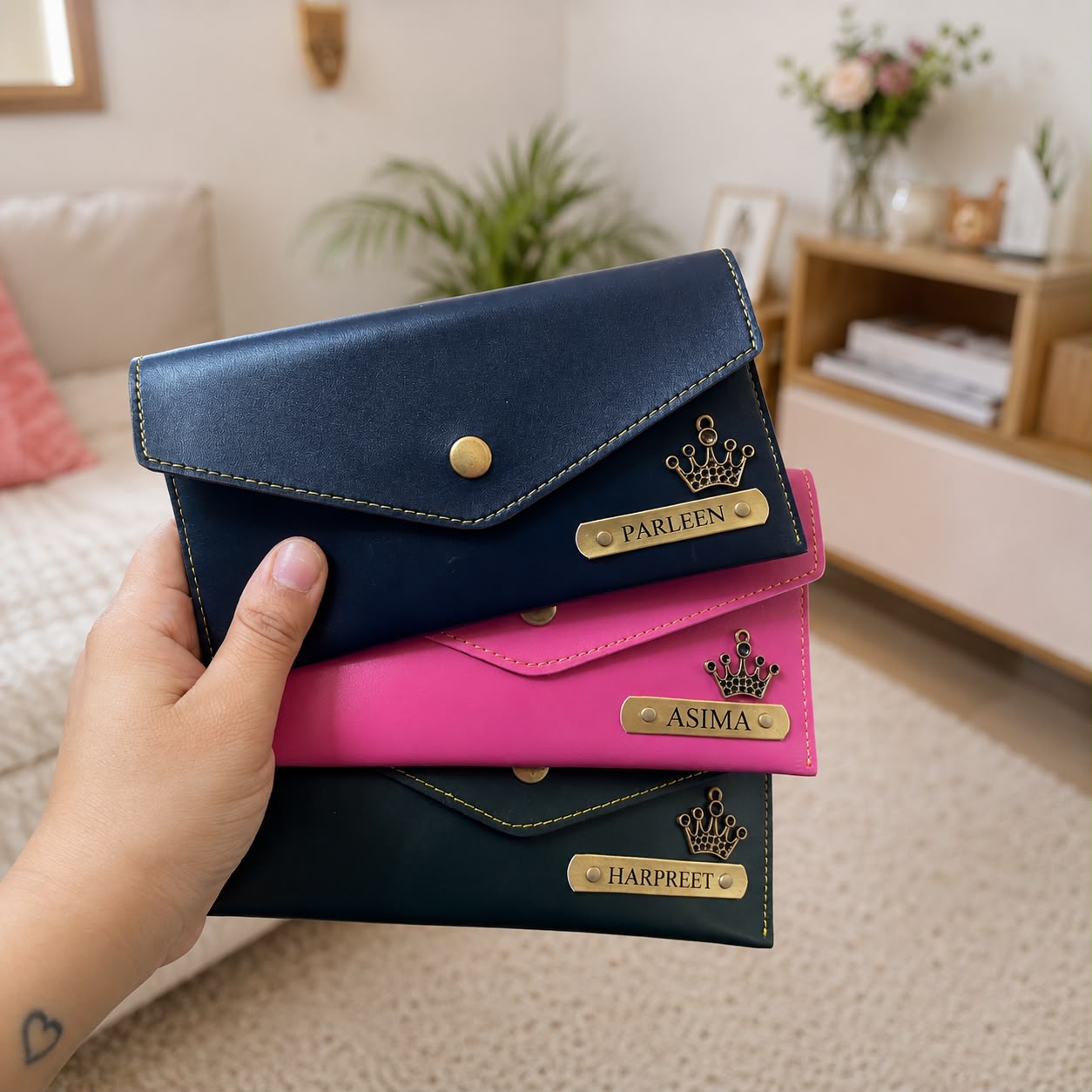 Personalised Minimal Clutch for Women - Image 3