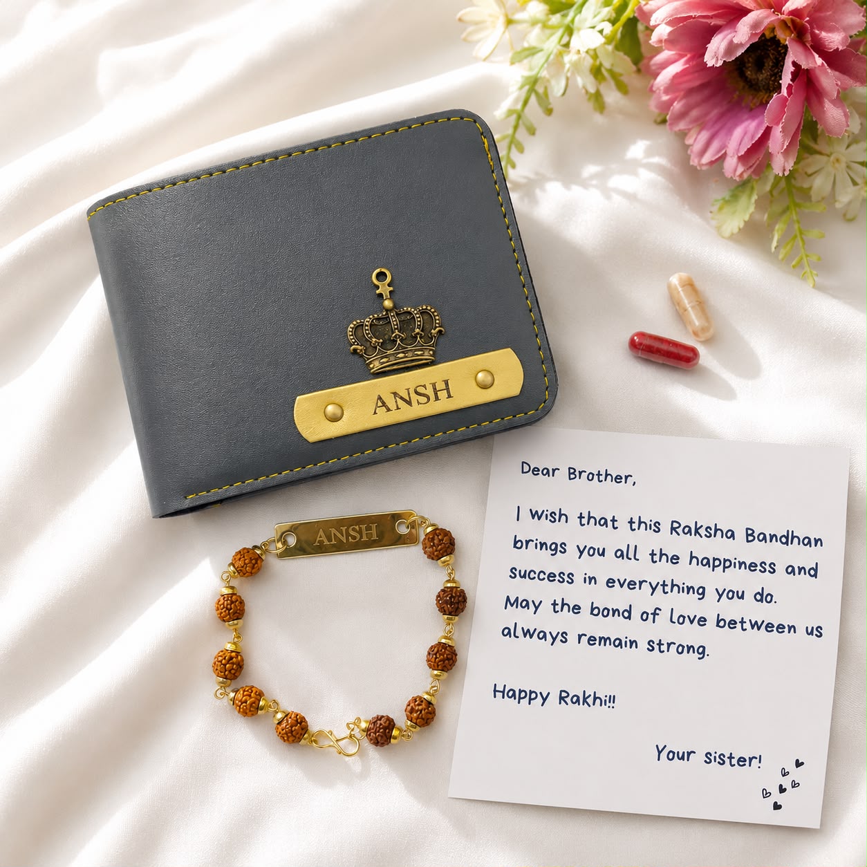 Personalised Wallet & Rakhi Combo - Image 4