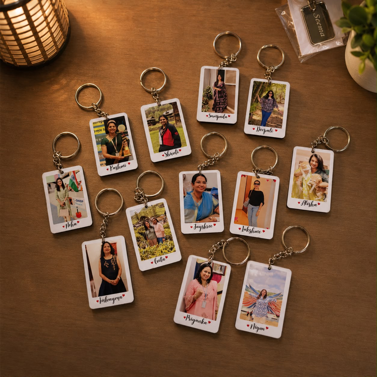 Personalized Polaroid Photo Keychain (Set of 3) - Image 2