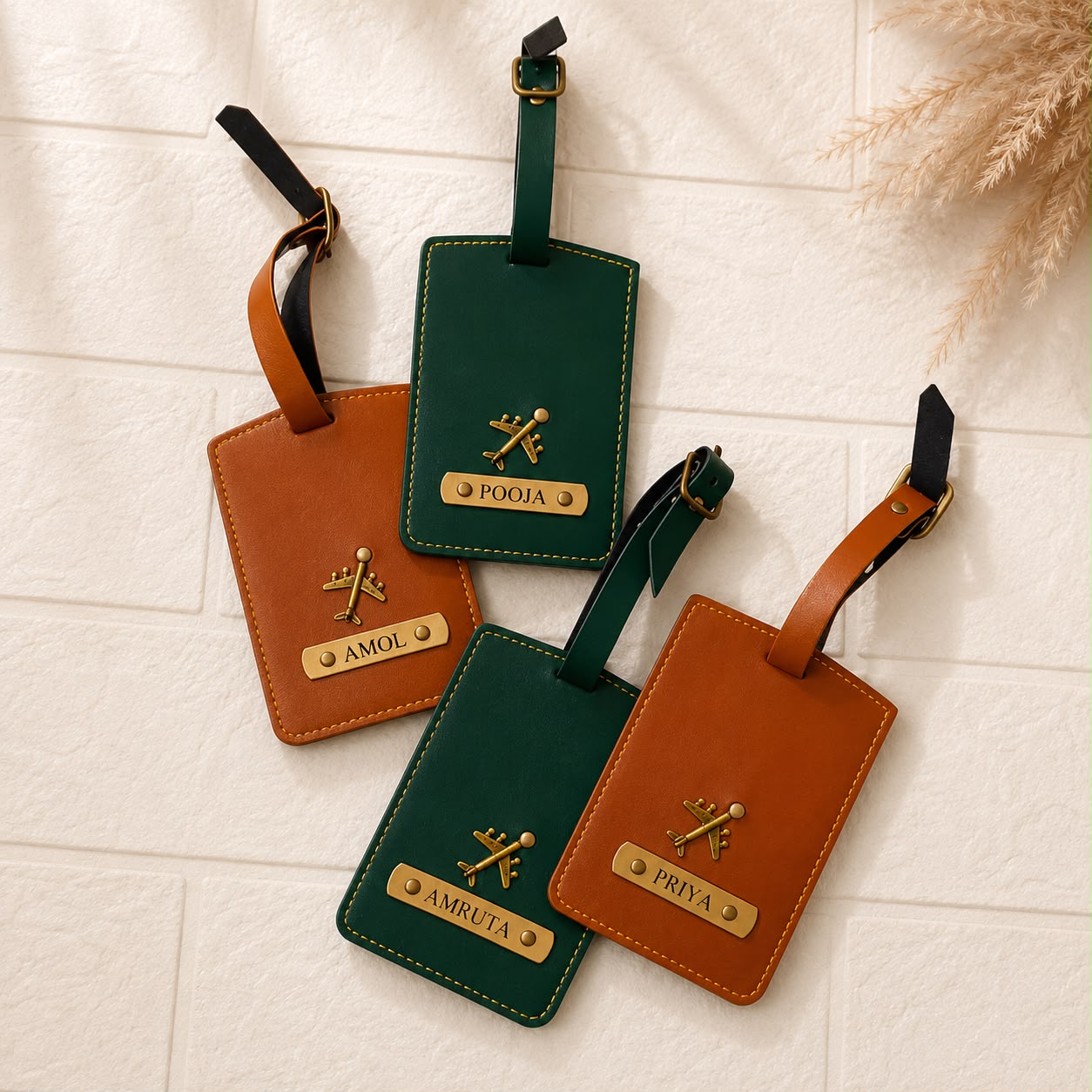 Personalised Leather Luggage Tag - Image 5