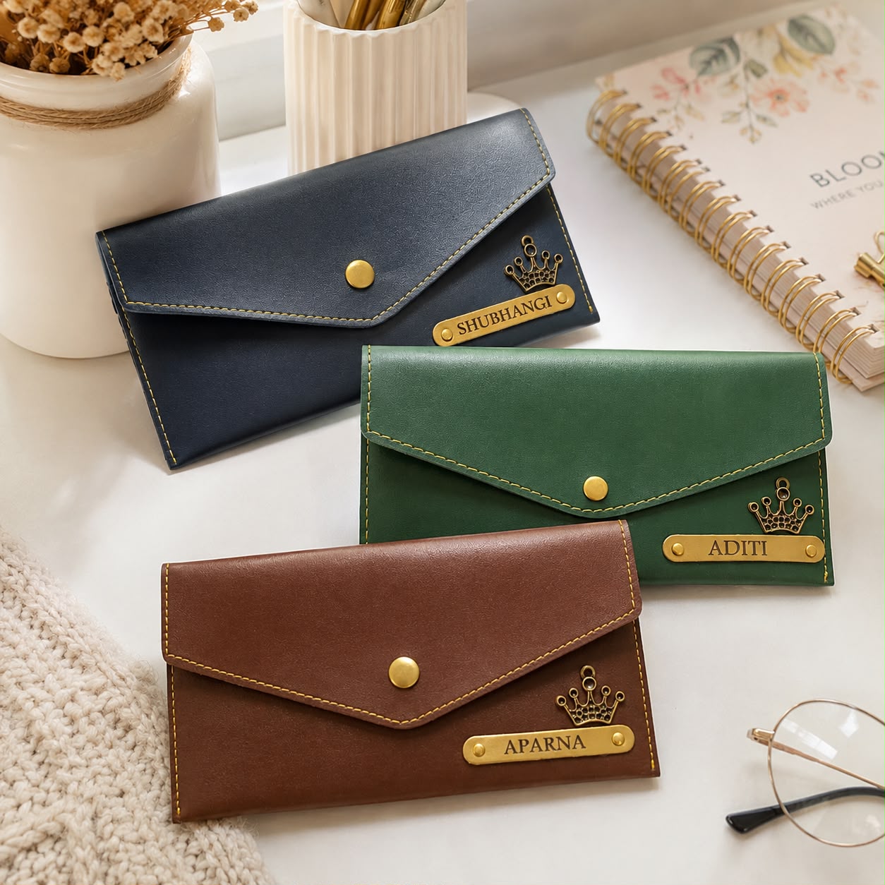 Personalised Minimal Clutch for Women - Image 2