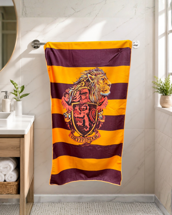 Gryffindor Theme Soft Bath Towel for Kids – 54x28 Inch