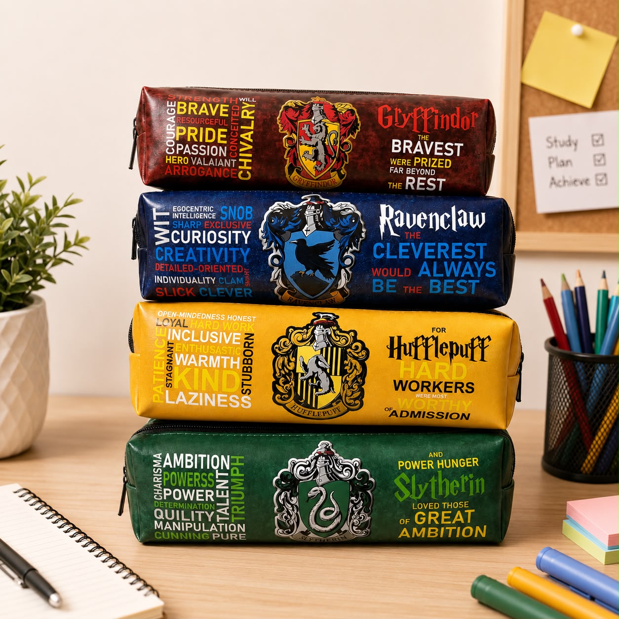 Hogwarts House Theme Pencil Case