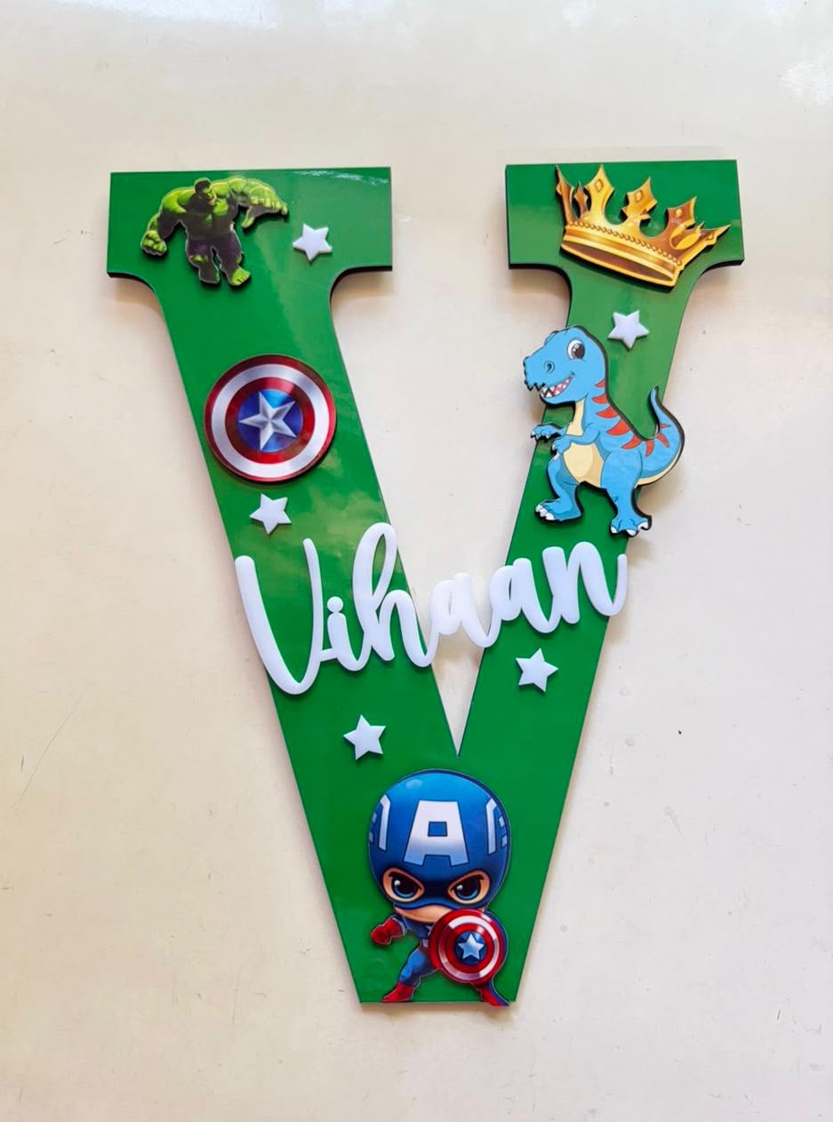 Personalised Alphabet Name Plate for Kids - Image 5