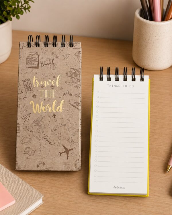 Travel the World - Daily To-Do List Notepad