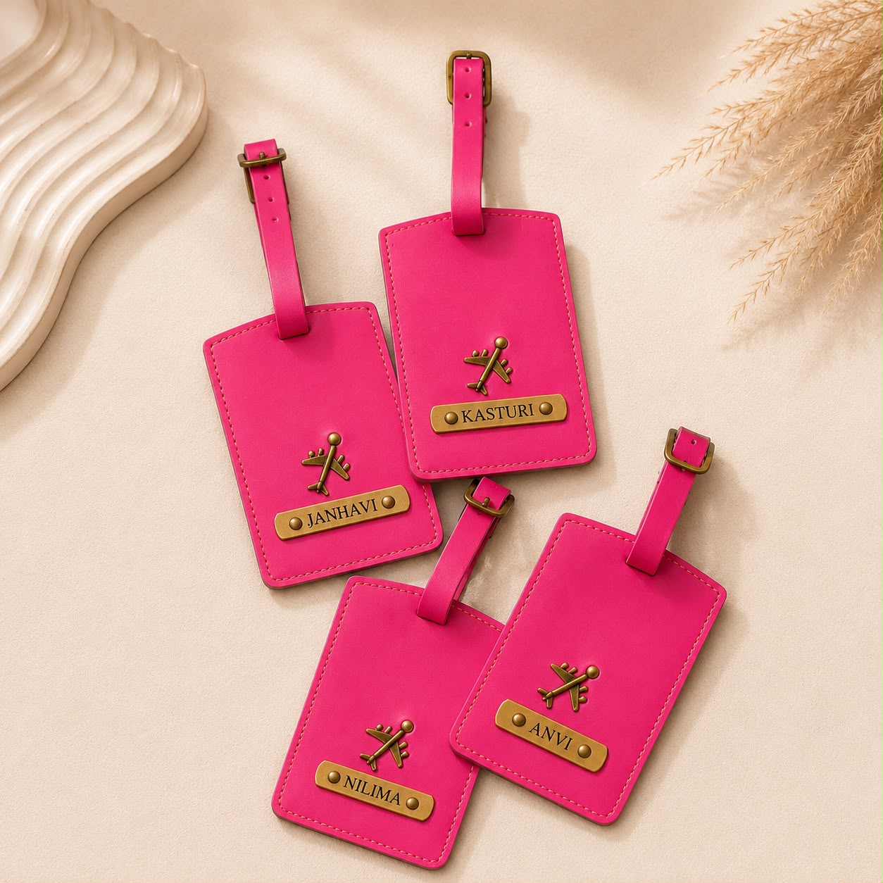 Personalised Leather Luggage Tag - Image 4