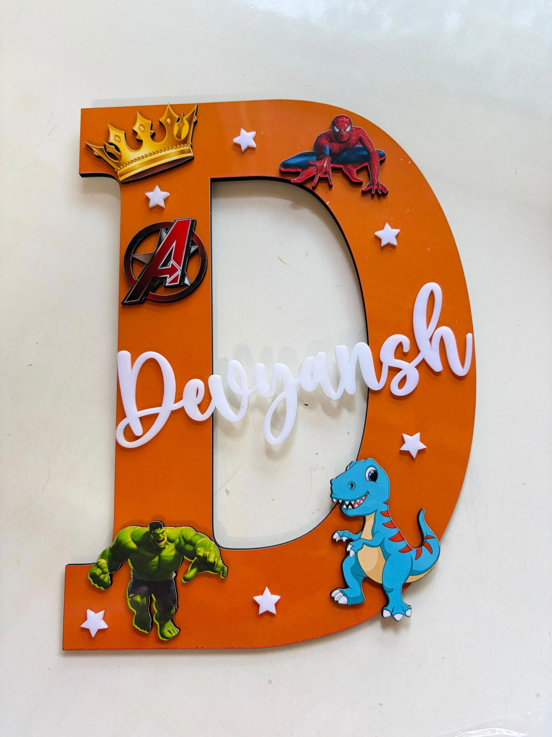Personalised Alphabet Name Plate for Kids - Image 3