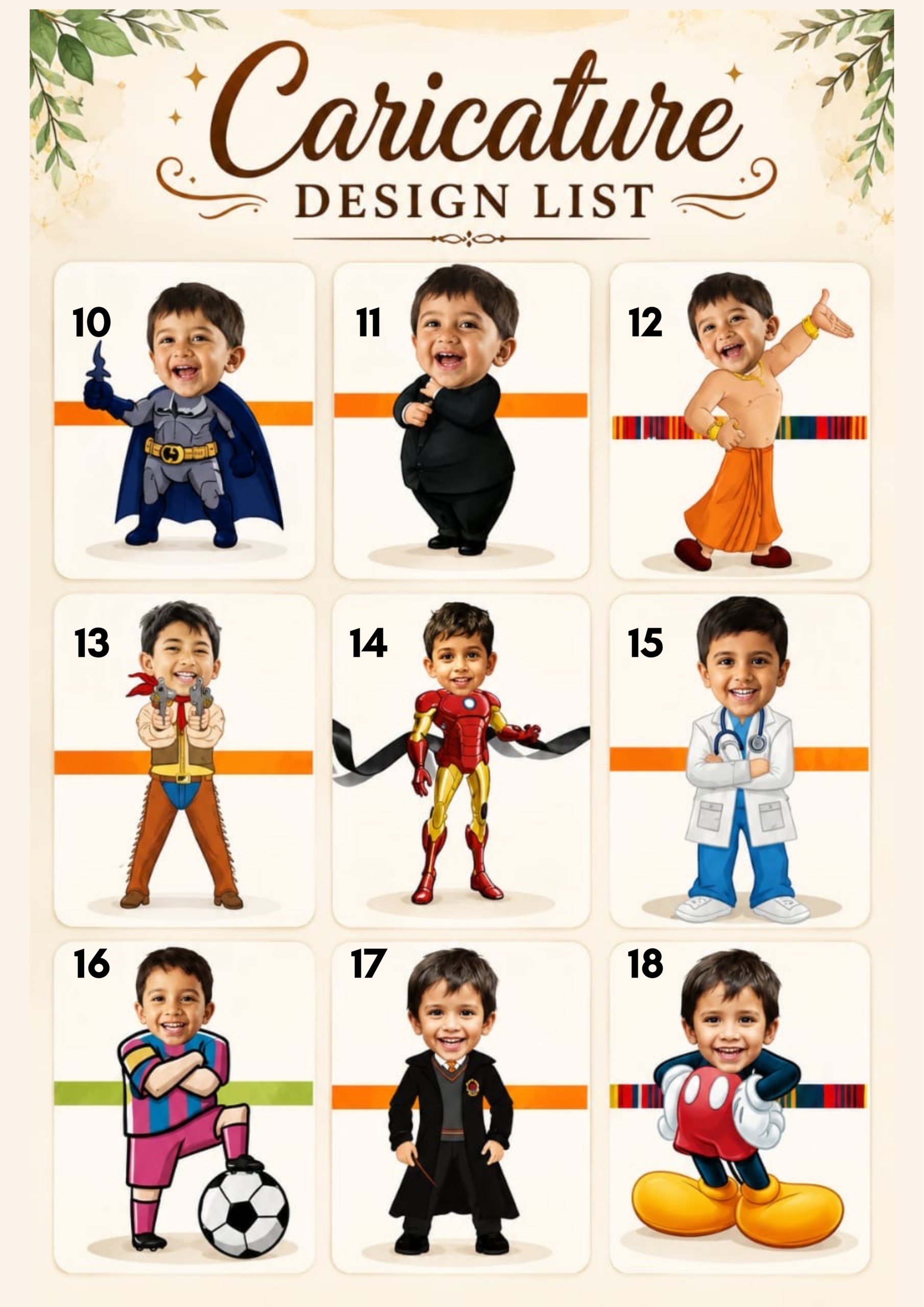 Personalised Photo Caricature Theme Rakhi - Image 3