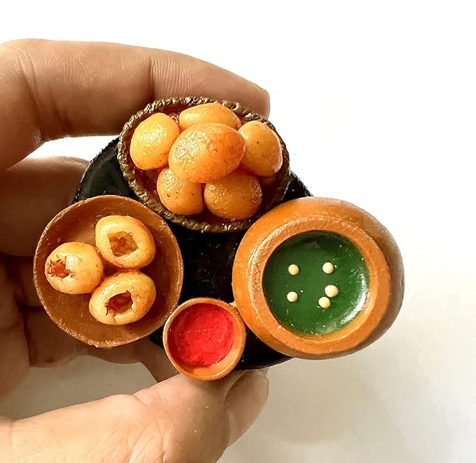 Golgappa (panipuri) Miniature Food 3D Fridge Magnet - Image 2