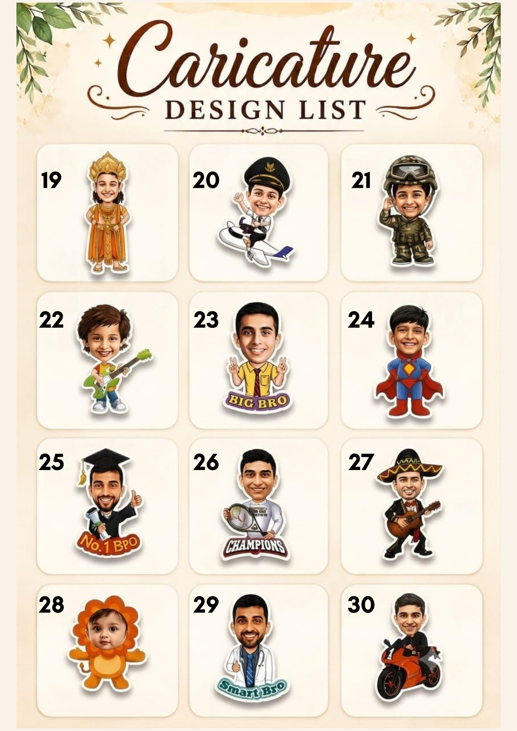 Personalised Photo Caricature Theme Rakhi - Image 4