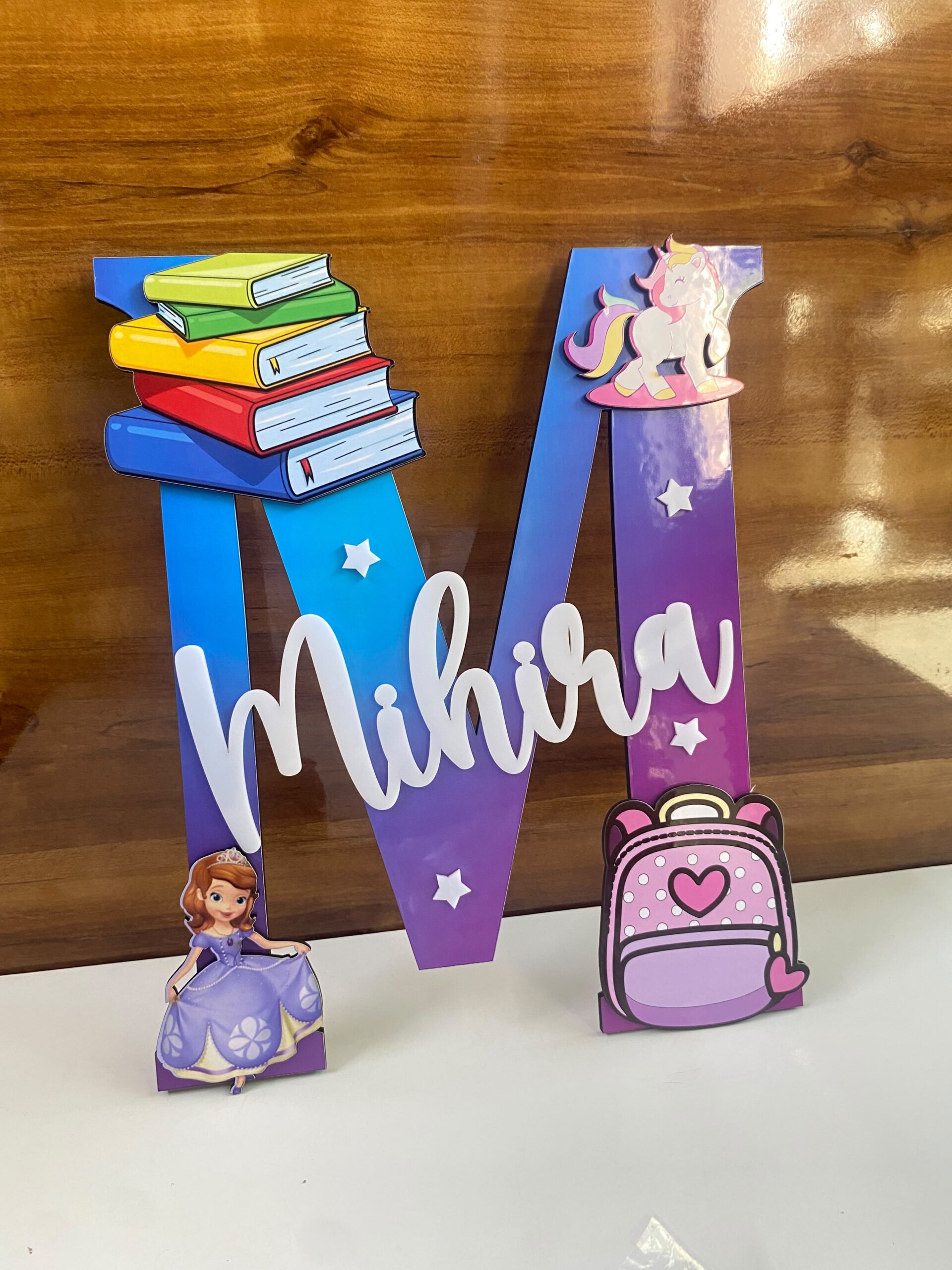 Personalised Alphabet Name Plate for Kids