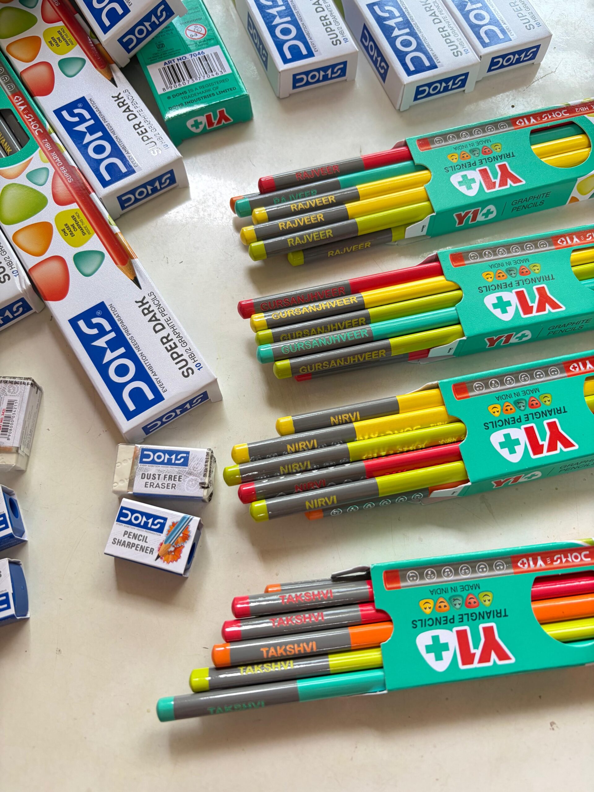 Personalized Pencils with Name Engraving – Set of 10