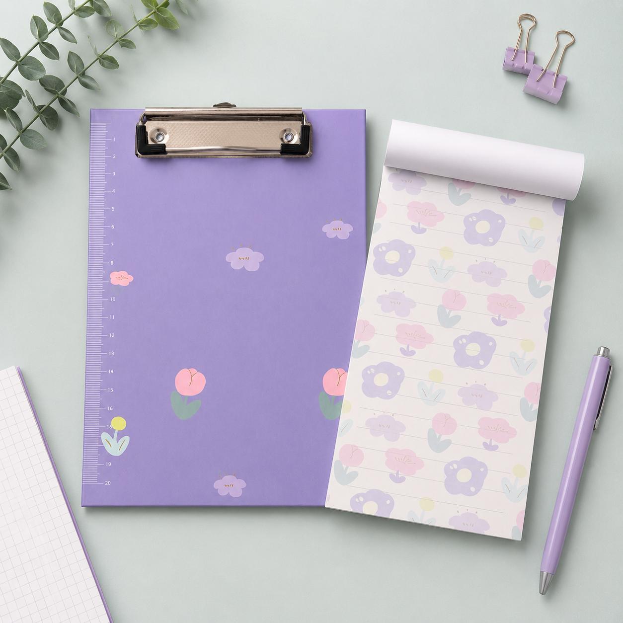 Happy Daisy Floral Clipboard Notepad - Image 2
