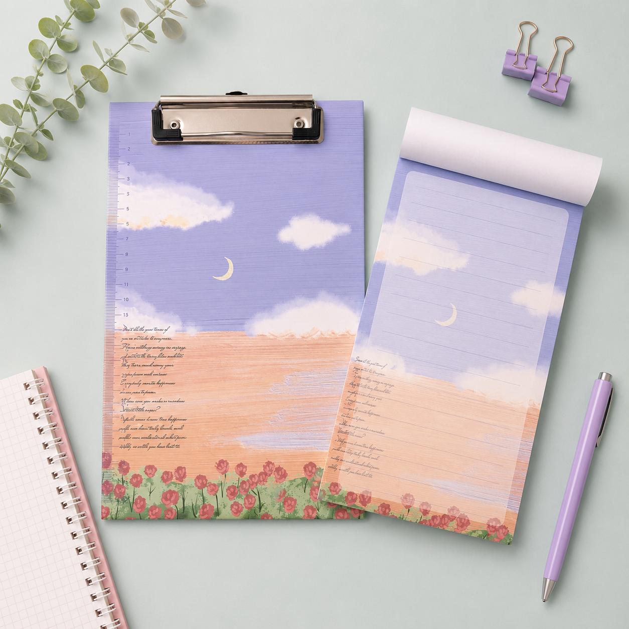 Sunset theme Clipboard Notepad