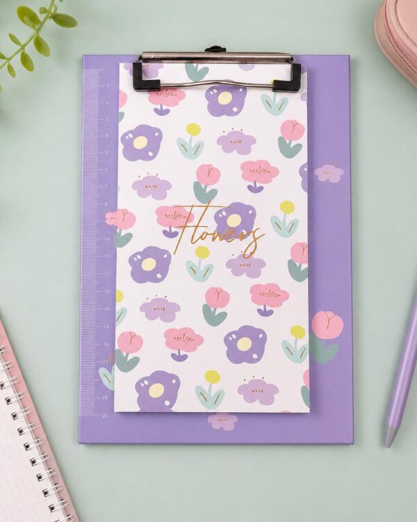 Happy Daisy Floral Clipboard Notepad
