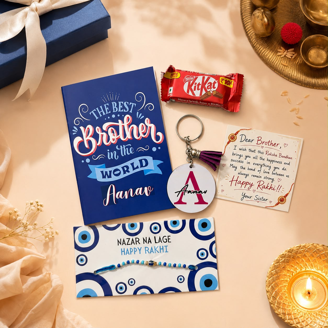 The Best Brother in the World - Personalised Rakhi Hamper