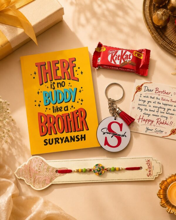 There's no buddy like a Brother - Personalised Rakhi Hamper