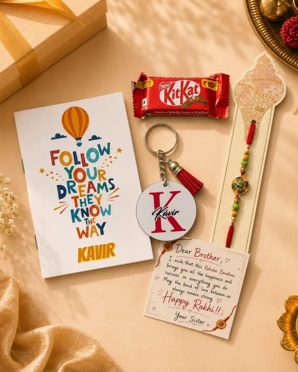 Follow your Dreams - Personalised Rakhi Hamper