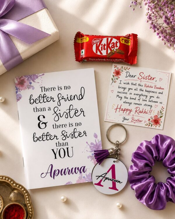 No Better Sister than You - Personalised Rakhi Hamper for Sister