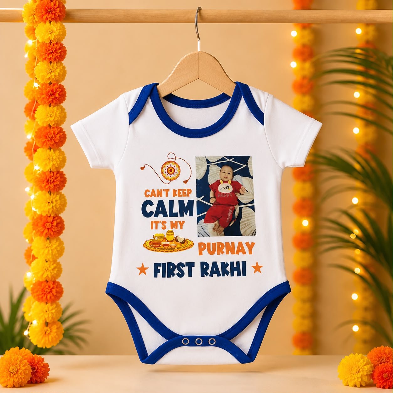 Personalised Rakshabandhan Kids Romper - Image 3