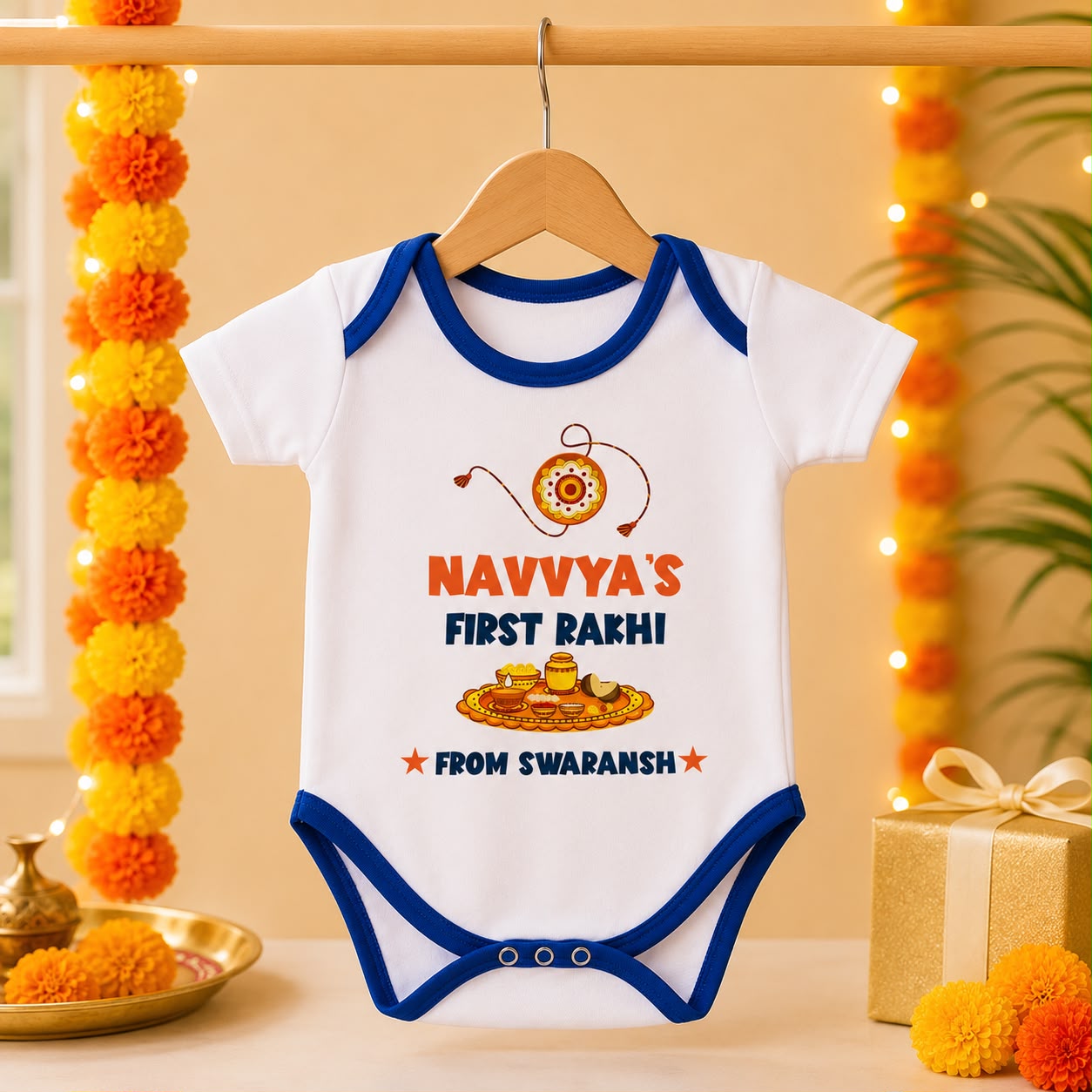 Personalised Rakshabandhan Kids Romper