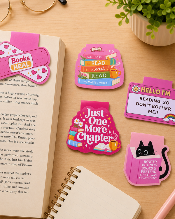 Quirky & Cute Magnetic Bookmarks 1