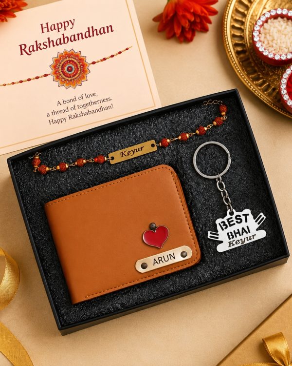 Personalized Rakhi Gift Combo for Brother