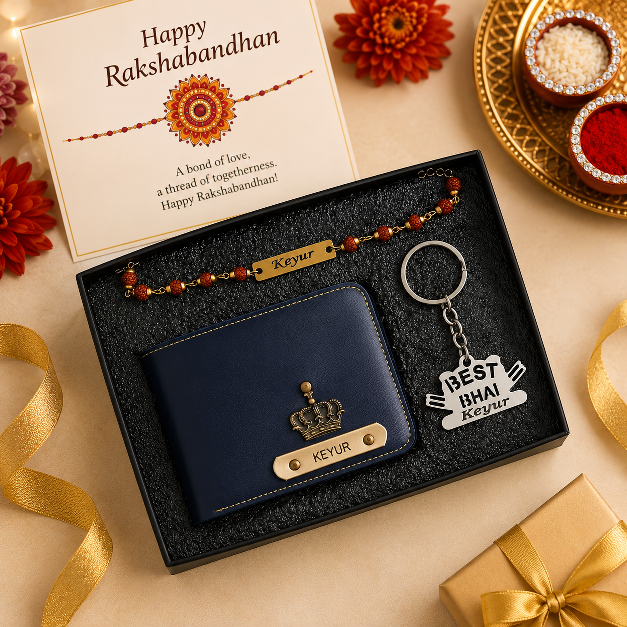 Personalized Rakhi Gift Combo for Brother - Image 2