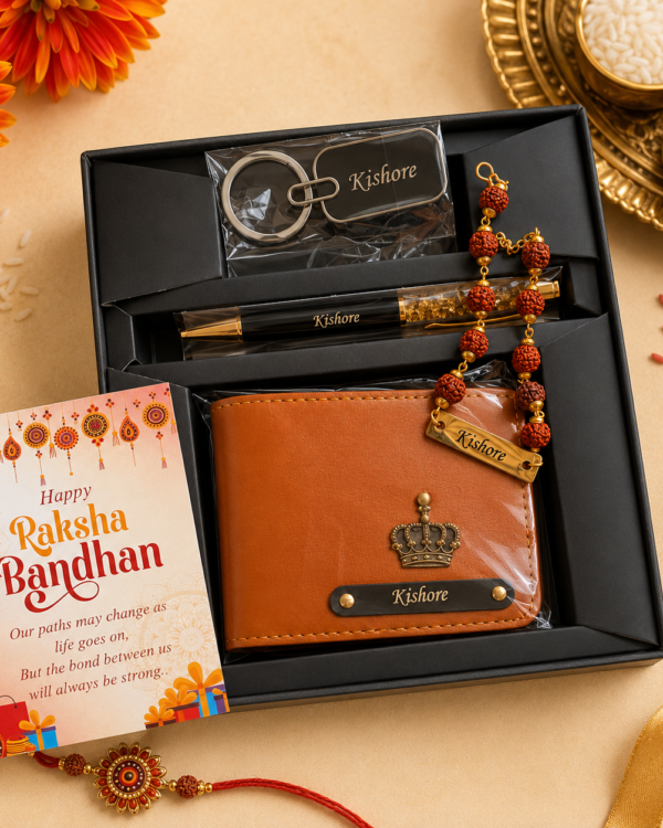 Personalized Rakhi Gift Combo for Brother