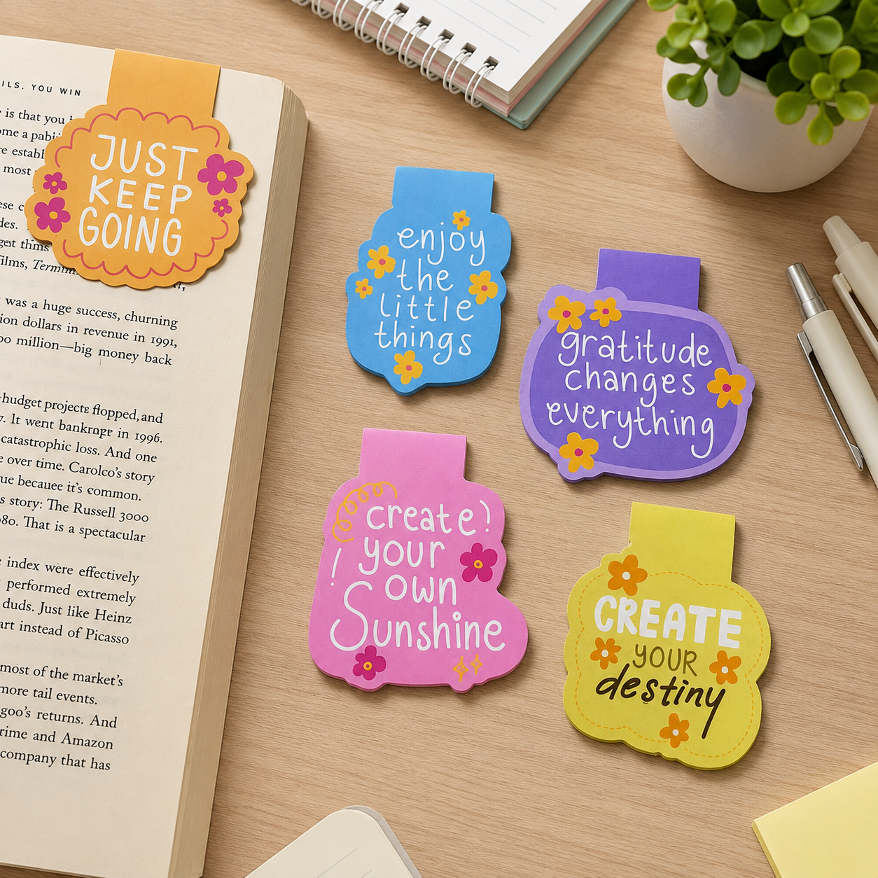 Quirky & Cute Magnetic Bookmarks 4