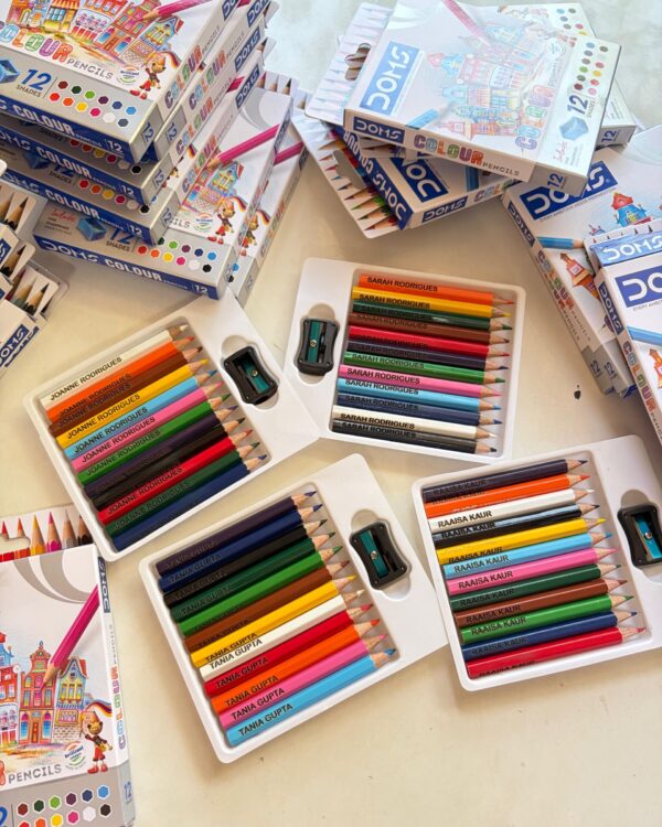 Personalized Colour Pencils with Name Engraving - 12 Shades