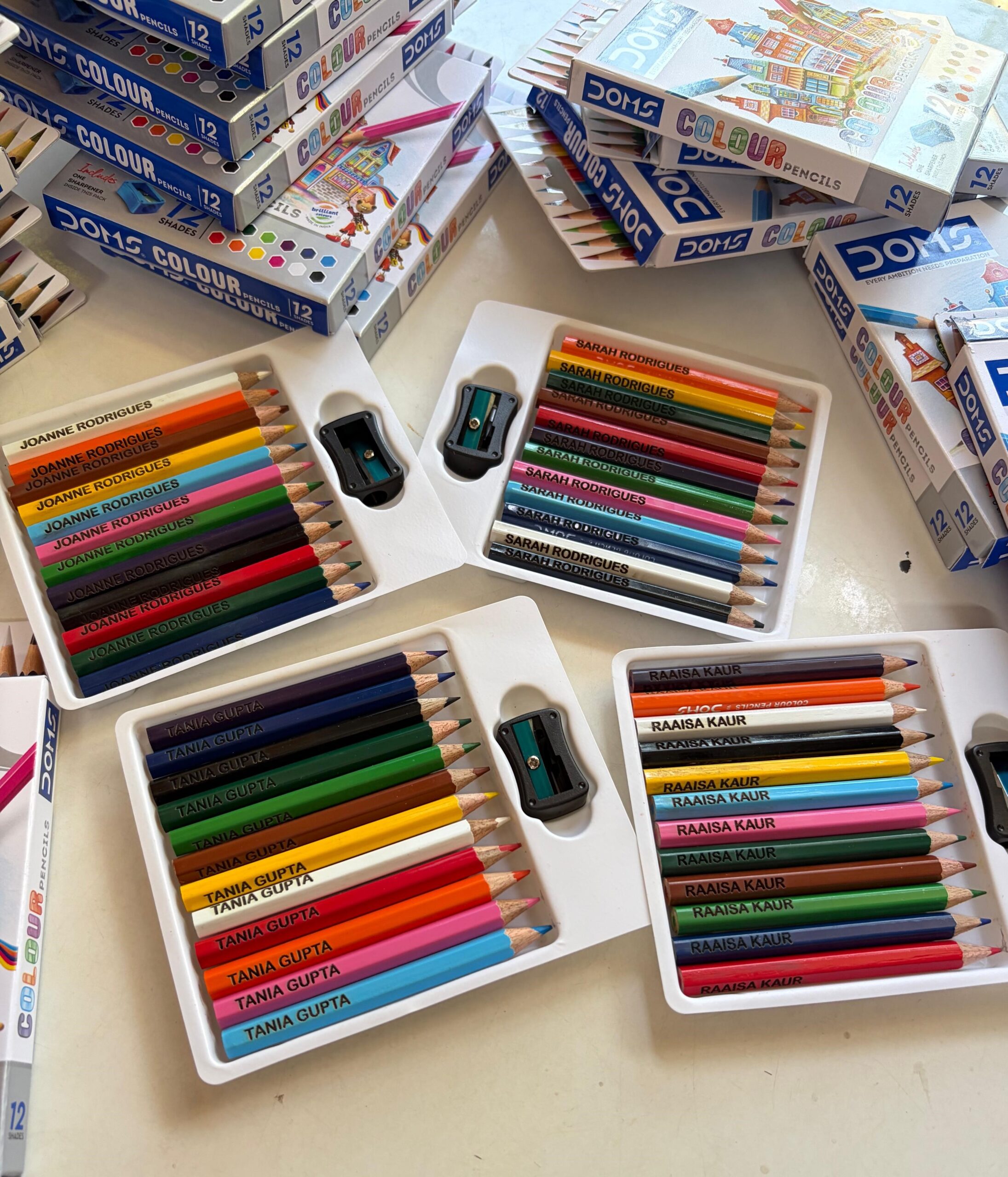 Personalized Colour Pencils with Name Engraving - 12 Shades - Image 2