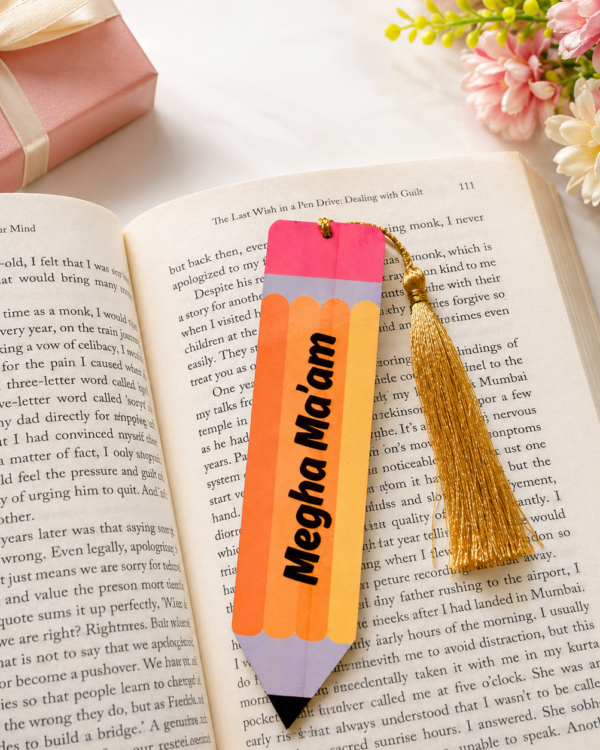 Personalised Teacher's Day Bookmark